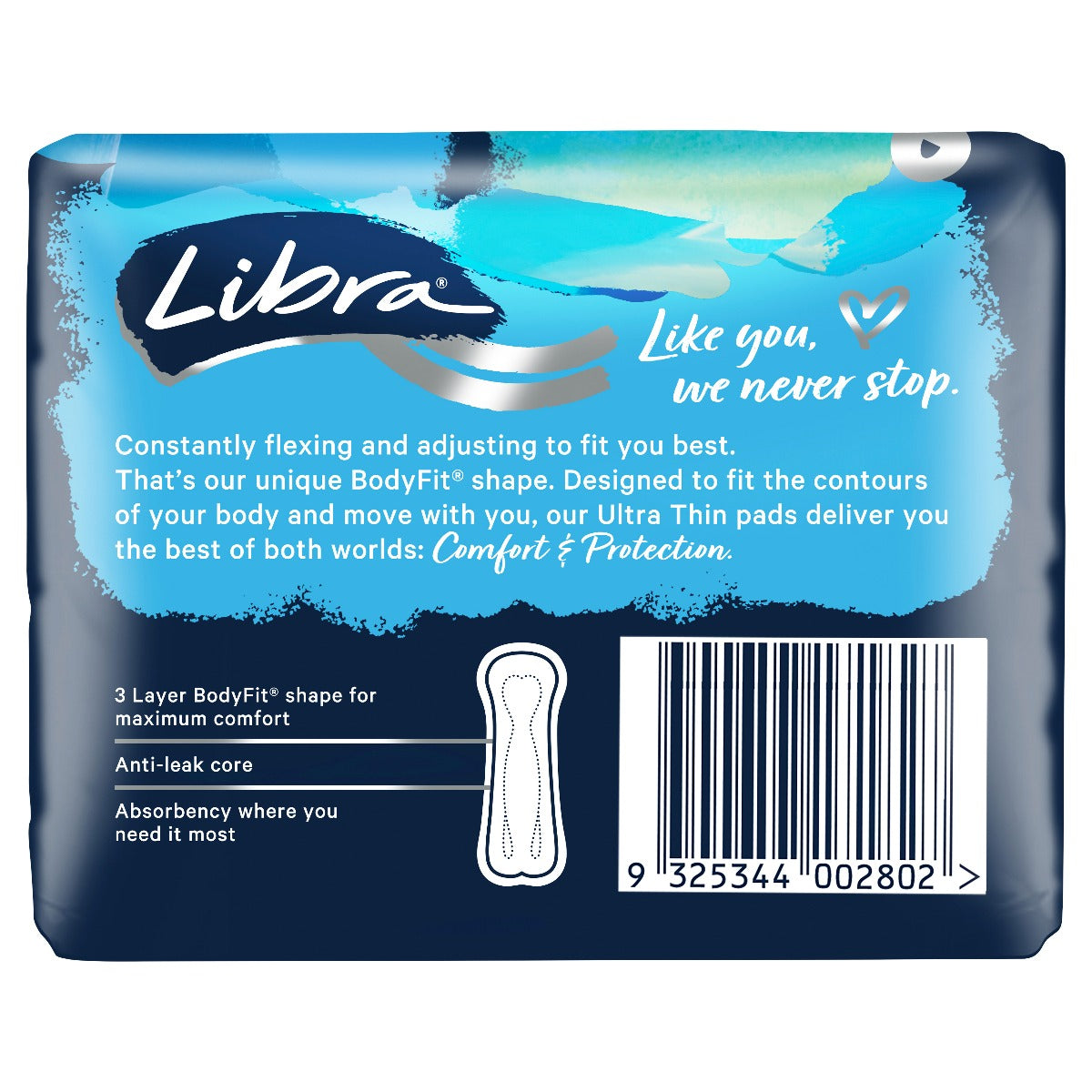 Libra Ultra Thin Pads No Wings Regular 2321038