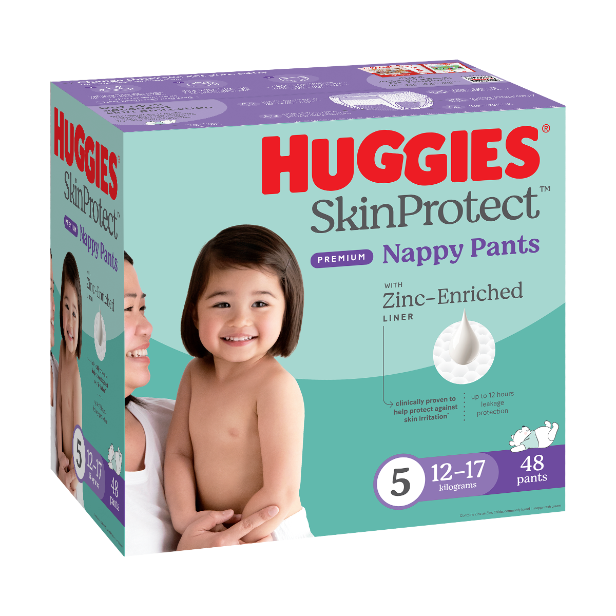 Huggies Nappy Pants Skin Protect Unisex Size 5 12-17kg 12272