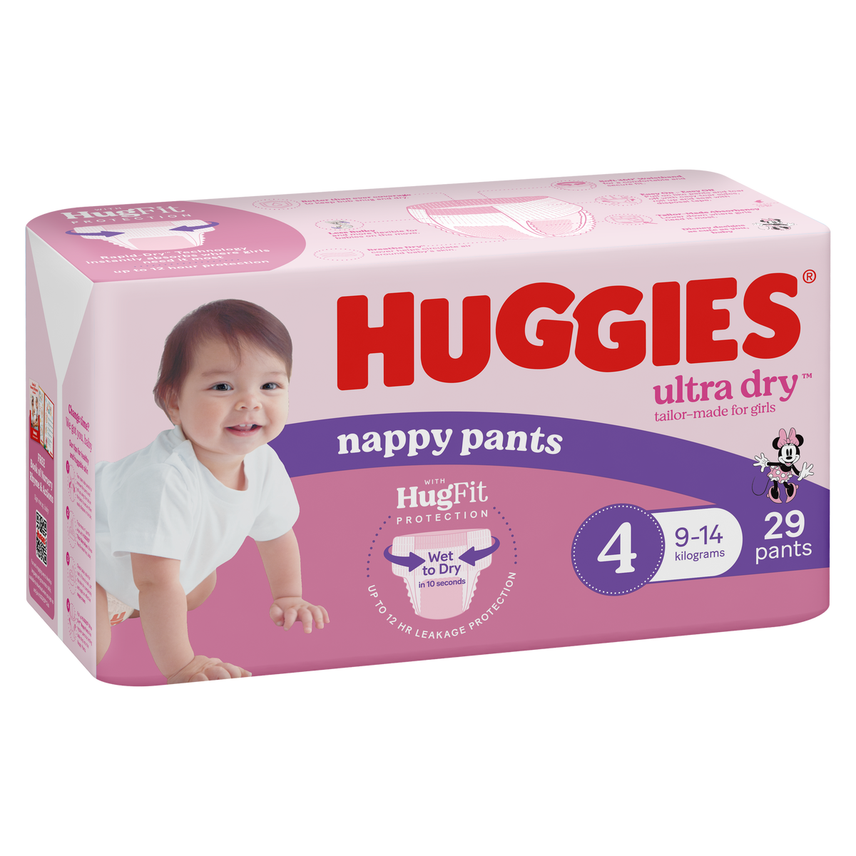 Huggies Ultra Dry Nappy Pants Girls 12183