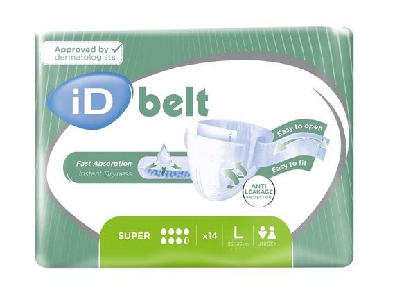 ID Expert Belt Super Unisex Briefs Large 95-135mm 2400ml 5700375140