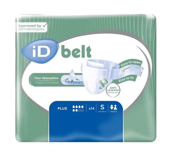 ID Expert Belt Plus Unisex Briefs Small 60-95mm 1500ml 5700160140