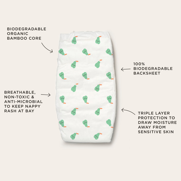 tooshies ECO Nappies Size 1 Newborn 3-5kg 4550