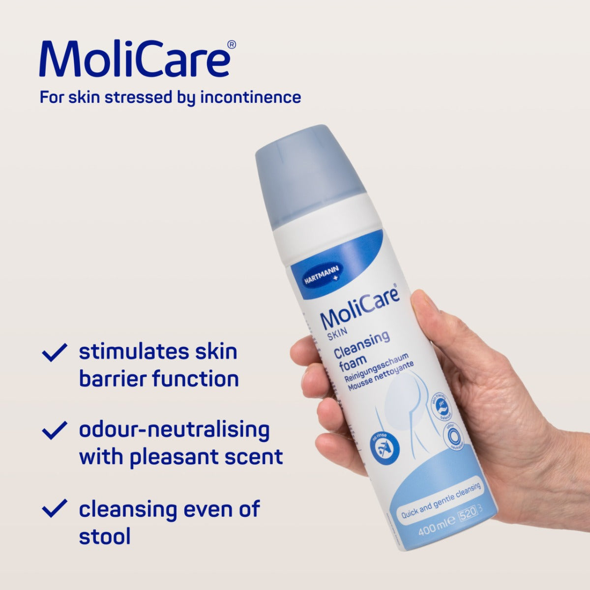 Molicare Skin Cleansing Foam 400ml 995016