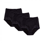 Ladies Briefs Chantilly Lace Size 16 - Black Conni 5601-16-B