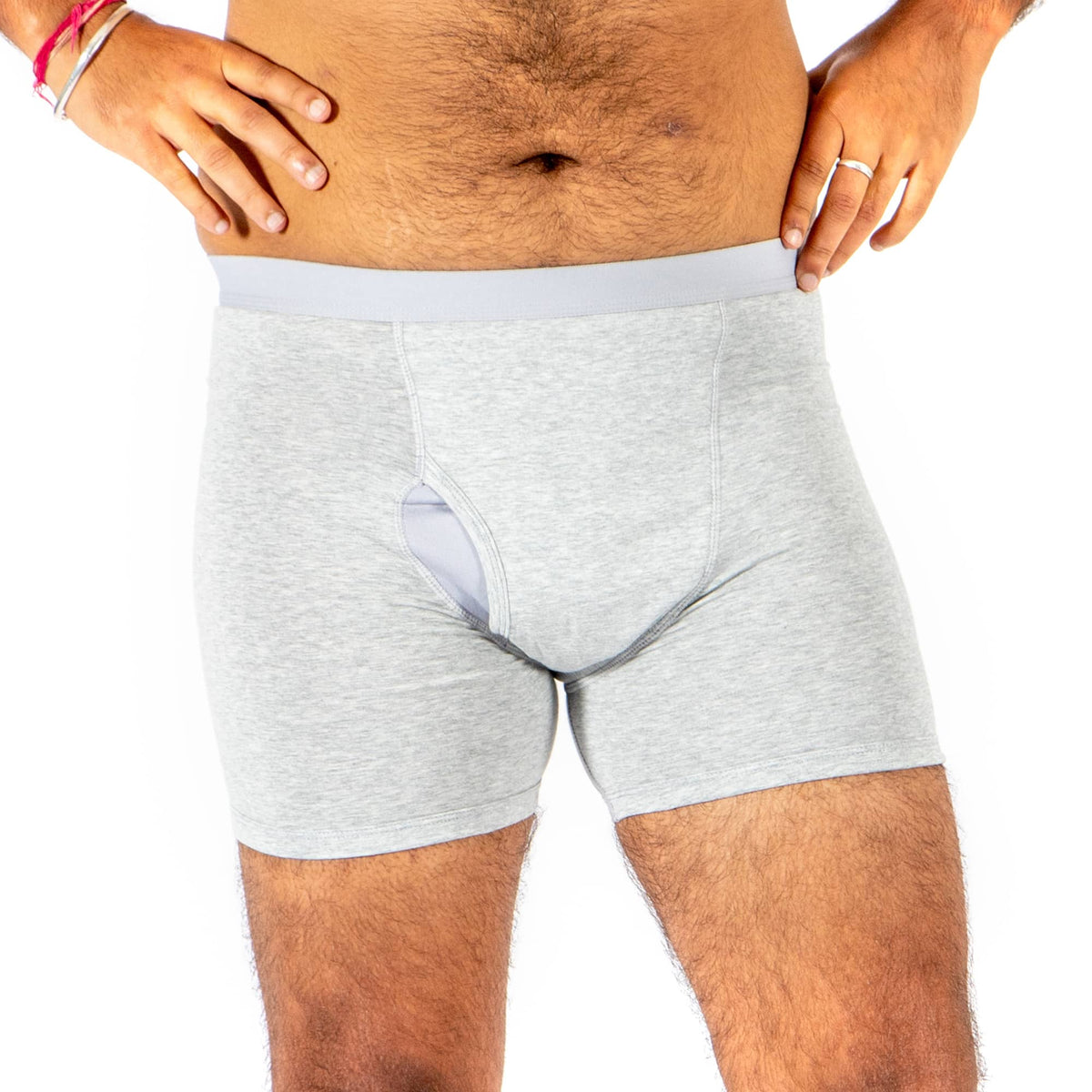 Kalven Mens Boxer Style Underwear Grey Medium 85cm 5701-2-G Conni