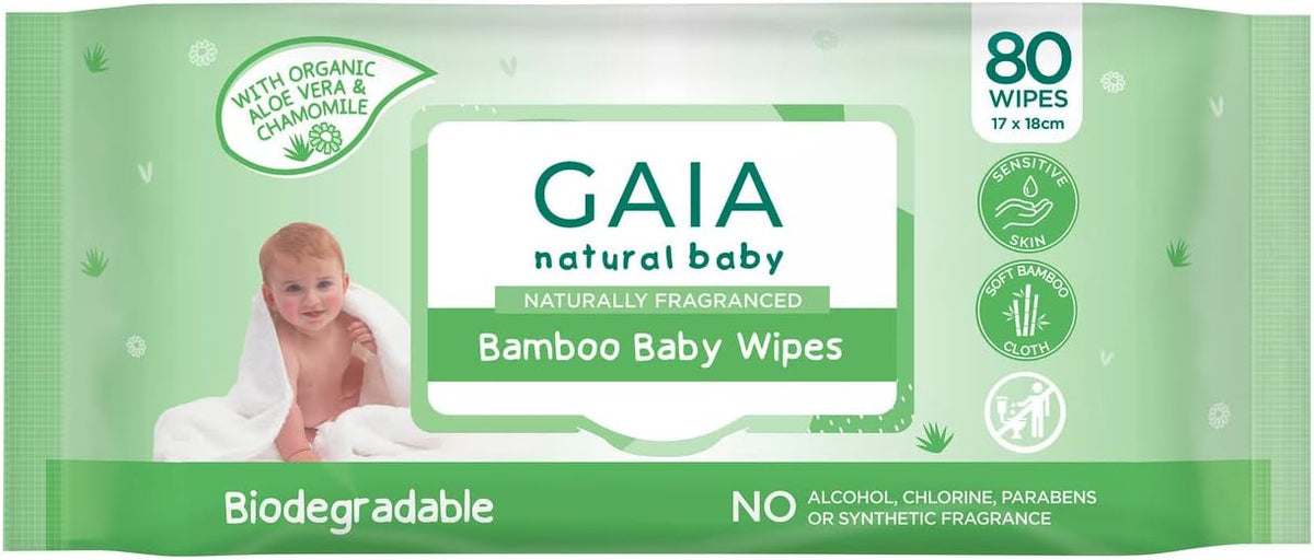 GAIA Natural Baby Bamboo Baby Wipes 4692-SRT