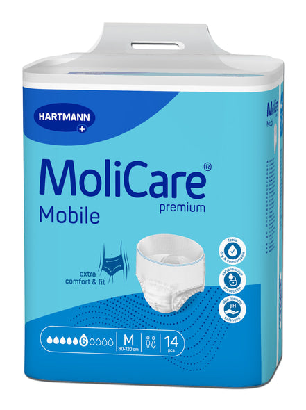 MoliCare Premium Mobile Unisex Pull-Ups Medium 80-120cm 6 Drops 1662ml 166014