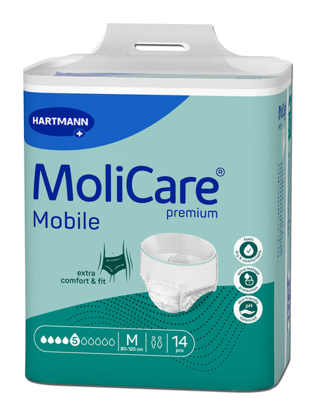 Molicare Premium Mobile Unisex 5 Drops Medium 80-120cm 1155ml 166000