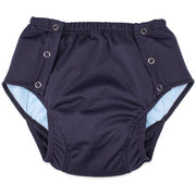 Adult's Side-Opening All-in-One Pant Maxi Press-Studs Navy AQPOP1000-NVY Minappi
