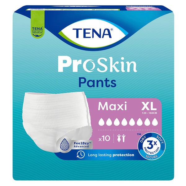 Tena Proskin Pants Maxi Unisex XL Extra Large 120-160mm 1750ml 794764 Tena