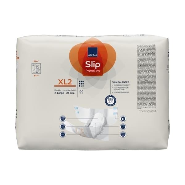 Abena Slip XL2 Unisex Briefs Extra Large 110-170cm 7 Drops 3400ml 1000021293