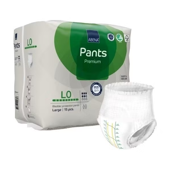 Abena Pants L0 Large 100-145cm 1100ml Green Stripe SA1000021321