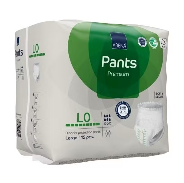 Abena Pants L0 Large 100-145cm 1100ml Green Stripe SA1000021321
