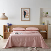 Staydry Bamboo Waterproof Sheet Set Blush Double Bed STAYWPSSBHDB
