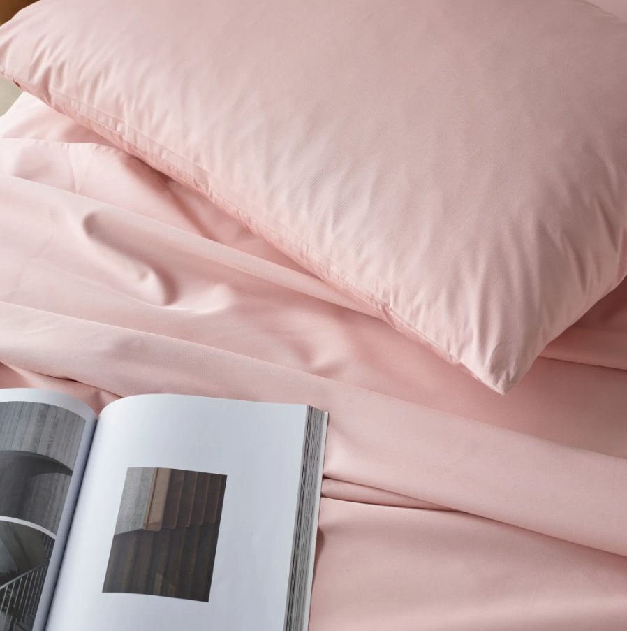Staydry Bamboo Waterproof Sheet Set Blush Single Bed STAYWPSSBHSB