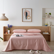 Staydry Bamboo Waterproof Sheet Set Blush King Bed STAYWPSSBHKB