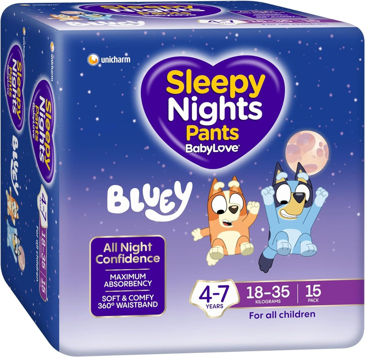 BabyLove Sleepy Nights Pants 4-7yrs 18-35kg 44-80cm 1000ml BYPM15