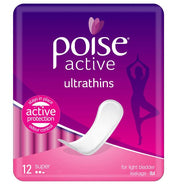 Poise Active Ultrathin Super Pads 91857