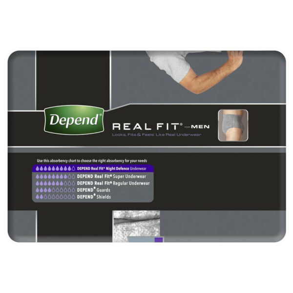Depend RealFit Night Defence Male Large 1300ml (97-162cm) 91018