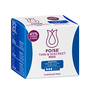 Poise Thin & Discreet Pads Female Regular