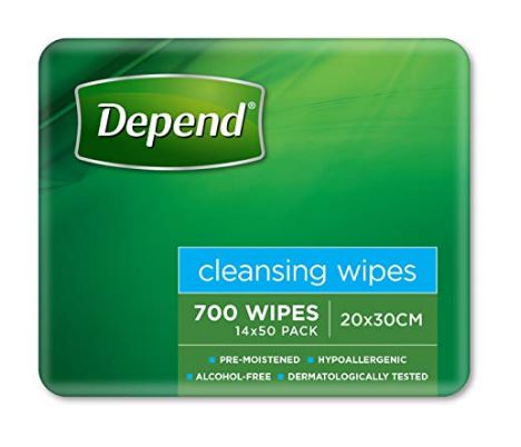 Depend Wipes 20x30cm 19100