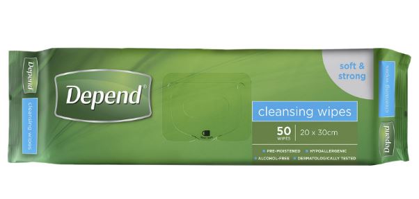 Depend Wipes 20x30cm 19100