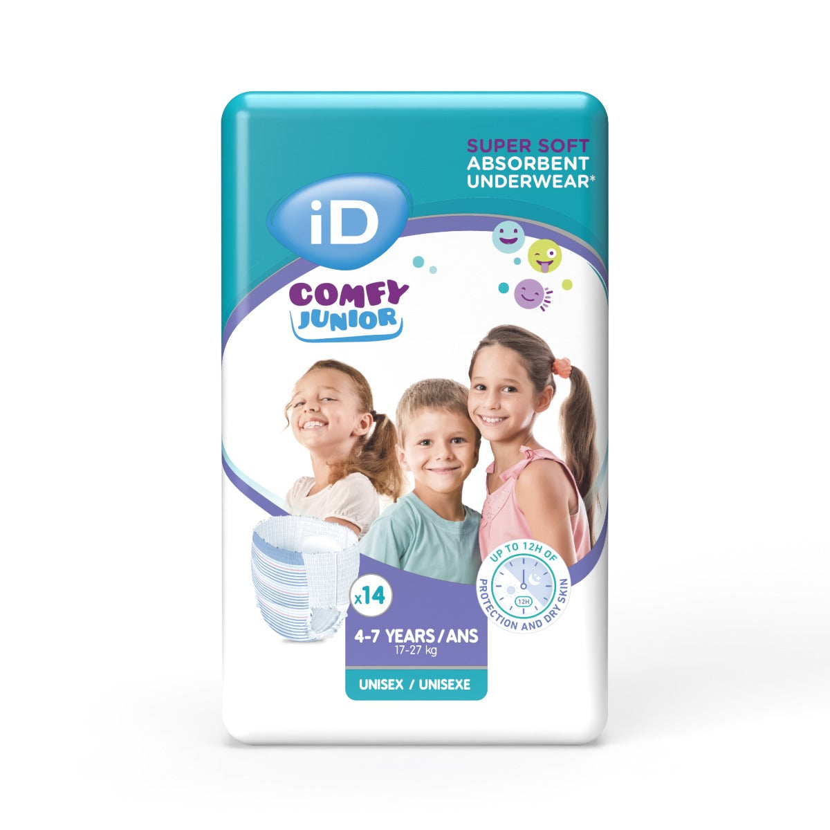 iD Comfy Junior Pants 4-7 Years 17-27kg 40-60cm Unisex 950ml IDJ41211414