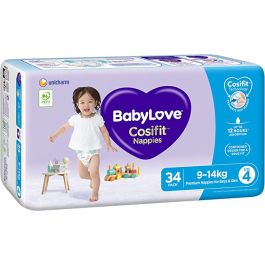 Conticare supplier image for BabyLove Toddler Nappies Size 4 (9–14 kg) Box of 102