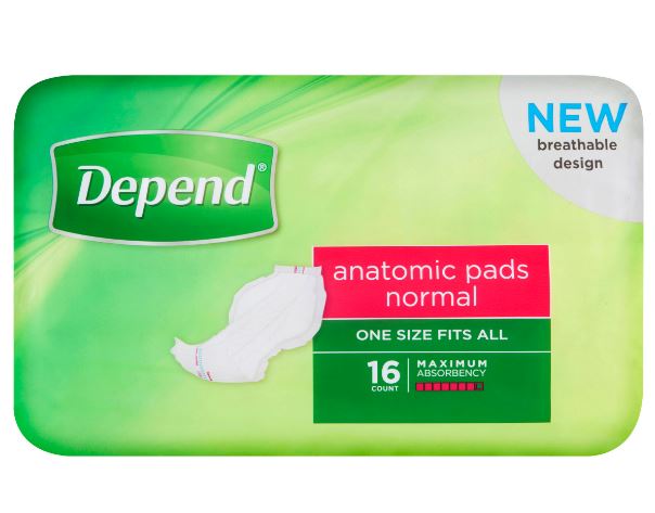 Depend Anatomic Pad Normal
