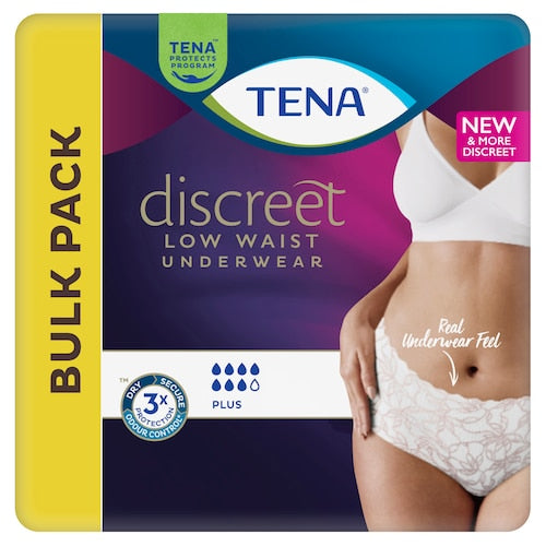 Tena Pants Discreet Low Waist Blanc Women White Large 95-125cm 615ml 780127