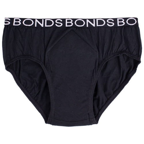 Men's BONDS Hipster with 400ml Incontinence Pad Black Minappi