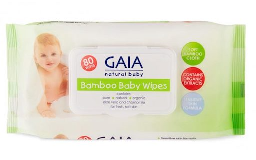 Gaia Bamboo Biodegradable Baby Wipes 4690