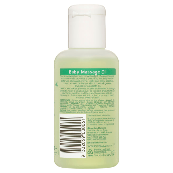 Gaia Natural Baby Massage Oil 4750-SRT