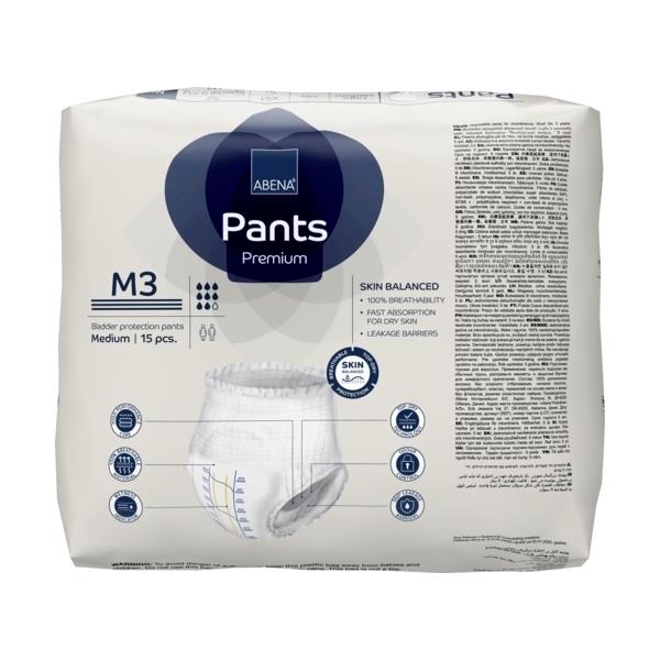 Abena Pants Premium M3 Unisex Medium 80-110cm Unisex 2400ml SA1000021324