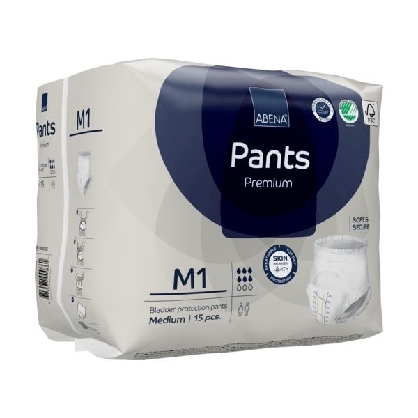 Abena Pants M1 Pull-up Unisex Medium 80-110mm Blue 1400ml SA1000021322