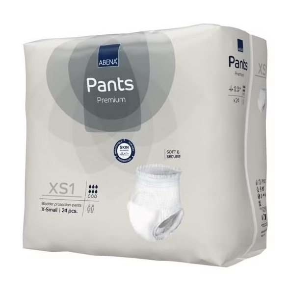Abena Pants Pull-Ups XS1 Grey Extra Small 45-70cm 1400ml SA1999905354
