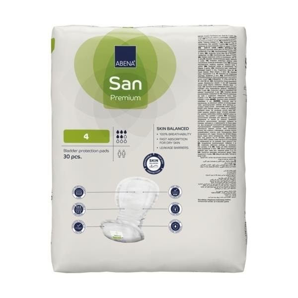 Abri San Premium 4 Pads Unisex 42x20mm 800ml SA1000021306