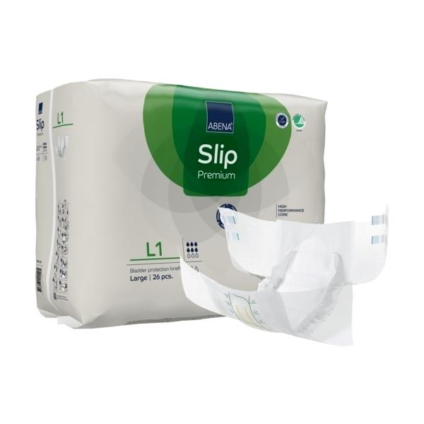 Abena Slip L1 Unisex Briefs Large 100-150cm 6 Drops 2500ml 1000021289