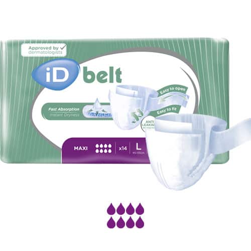 ID Expert Belt Maxi Unisex Briefs Large 8 Drops 95-135cm 3400ml 5700380140