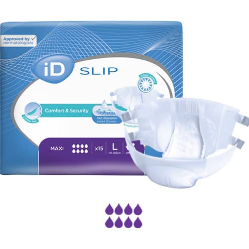 ID Expert All In One Briefs Slip Maxi Large 115-155cm 4500ml 5630380151