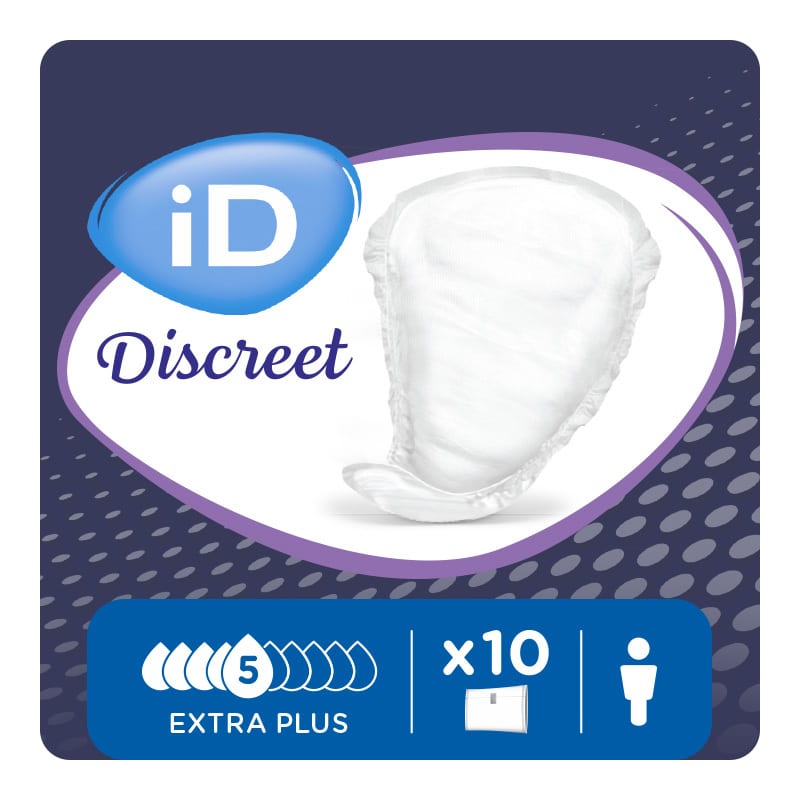 ID Discreet Pouch Extra Plus Pads for Men 504ml White IDD31221910