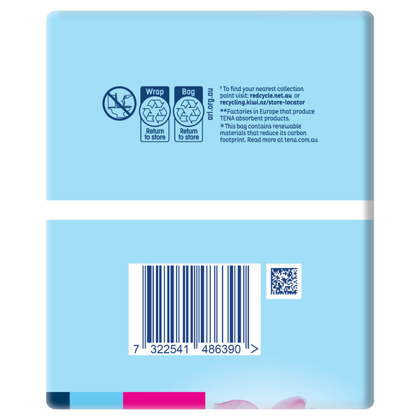 Tena Pads Instadry Unisex Long Length 124x338mm 5.5 Drops 420ml 760860