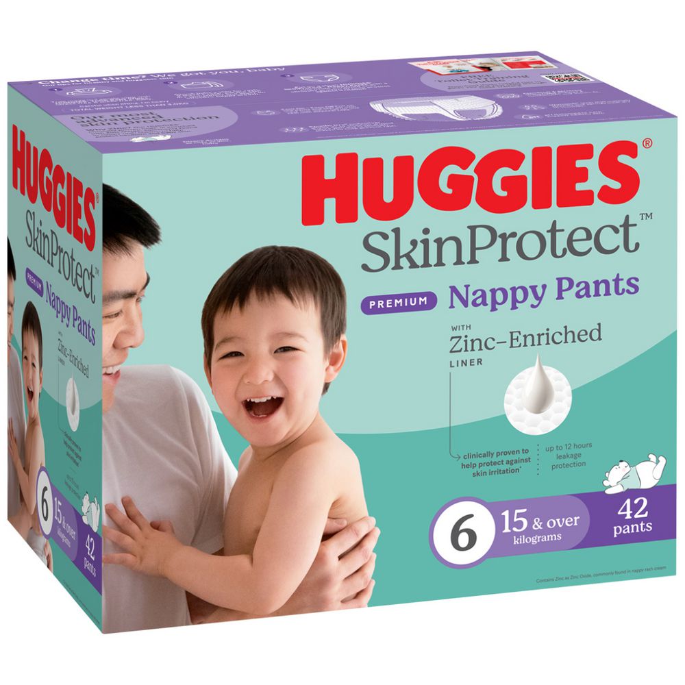 Huggies Nappy Pants Skin Protect Unisex Size 6 47-63cm