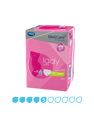 MoliCare Premium Lady Pants 5 Drops product packaging