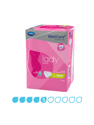 MoliCare Premium Lady Pants 5 Drops product packaging