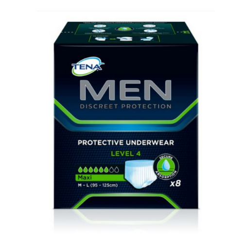 Tena Pants Men Level 4 Premium Fit Underwear Maxi 95-125cm 870ml 798340