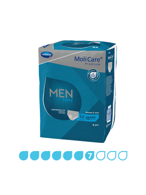 MoliCare Premium Men Pants 7 Drops product packaging
