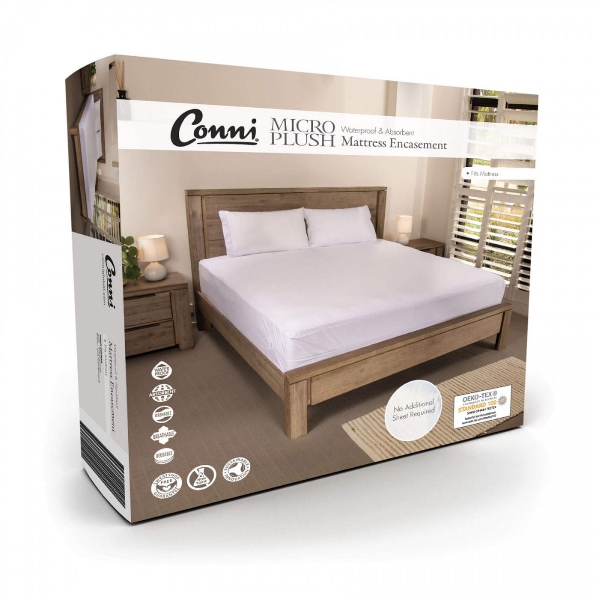 Conni Micro-Plush Waterproof Mattress Encasement