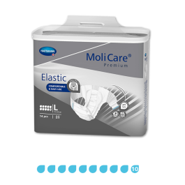 MoliCare Premium Elastic 10 Drops Incontinence Briefs product image