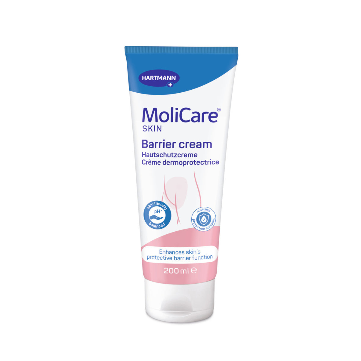 MoliCare Skin Barrier Cream 200 mL tube, product code 995086